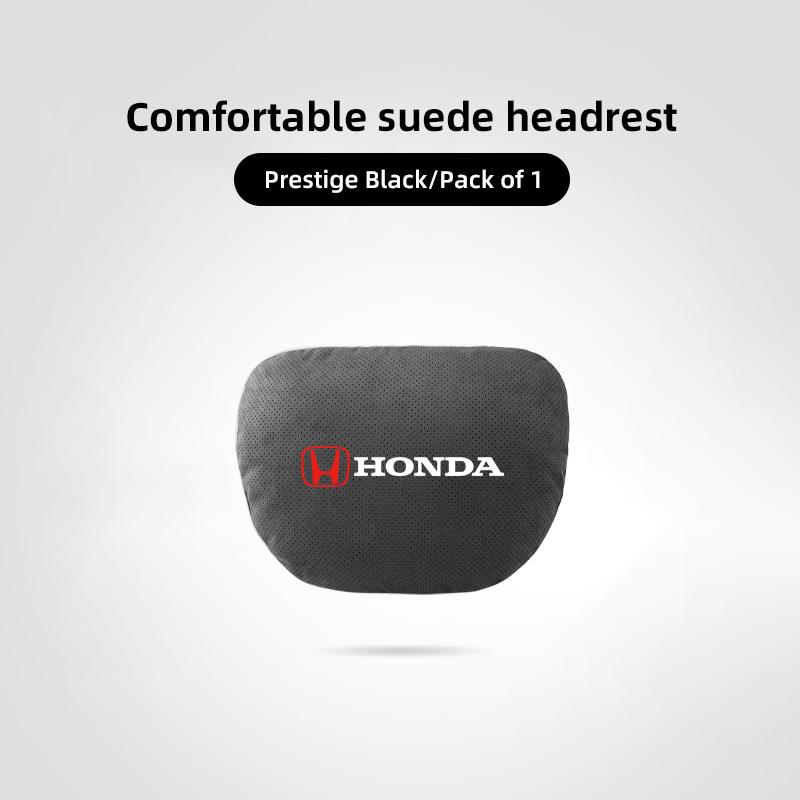 qntbk5 Car Headrest Neck Pillow & Lumbar Support Cushion Auto Interior For Honda CR-V Accord Civic HR-V Pilot Odyssey Fit Jazz Vezel