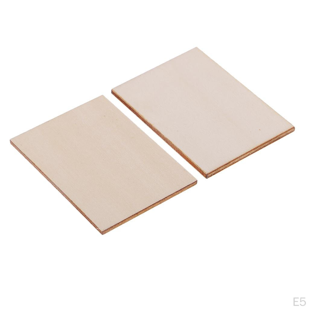 100 Pieces Unfinished Wood Blank