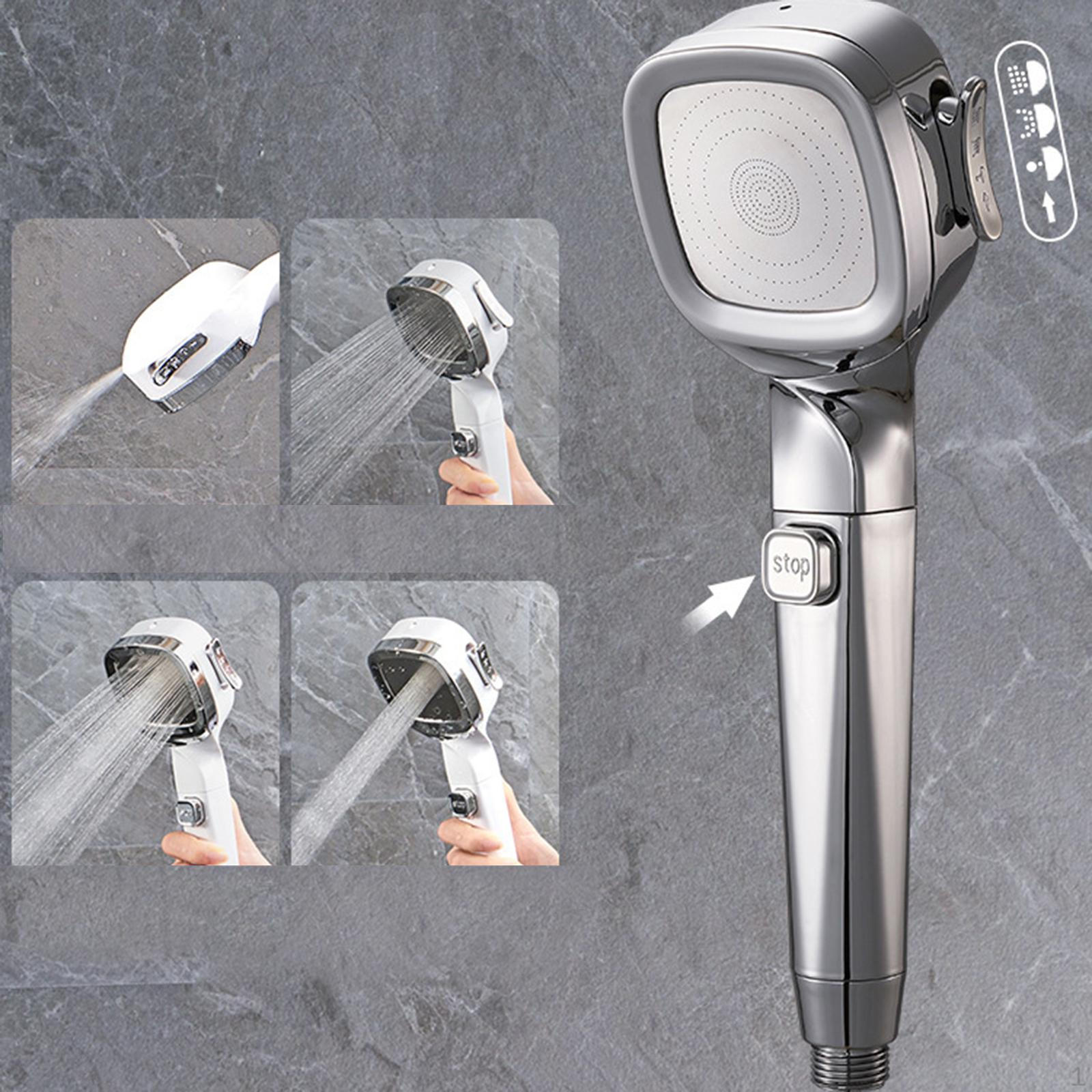 

Усовершенствованная ручная душевая насадка с многофункциональным переключателем серебряный