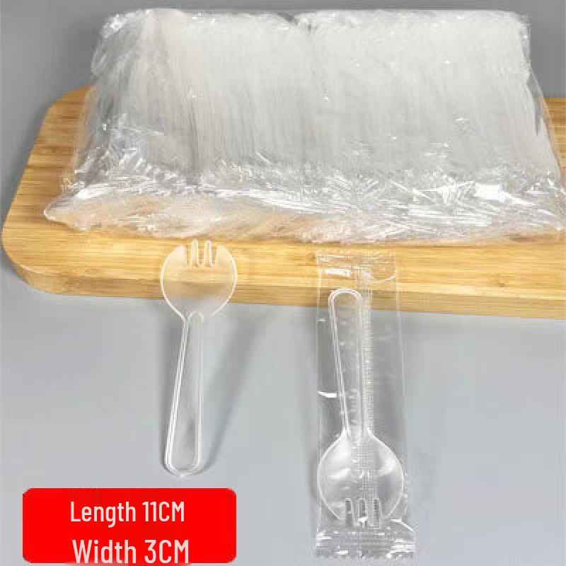 Disposable Plastic Spoon and Fork Set