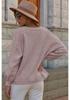 Neuer lässiger Strick-Cardigan mit V-Ausschnitt - Einfarbiges Damen-Oberteil für Herbst/Winter