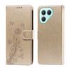 For TECNO Pova 7 Pro 5G Leather Case Butterfly Floral Imprint Wallet Stand Cover