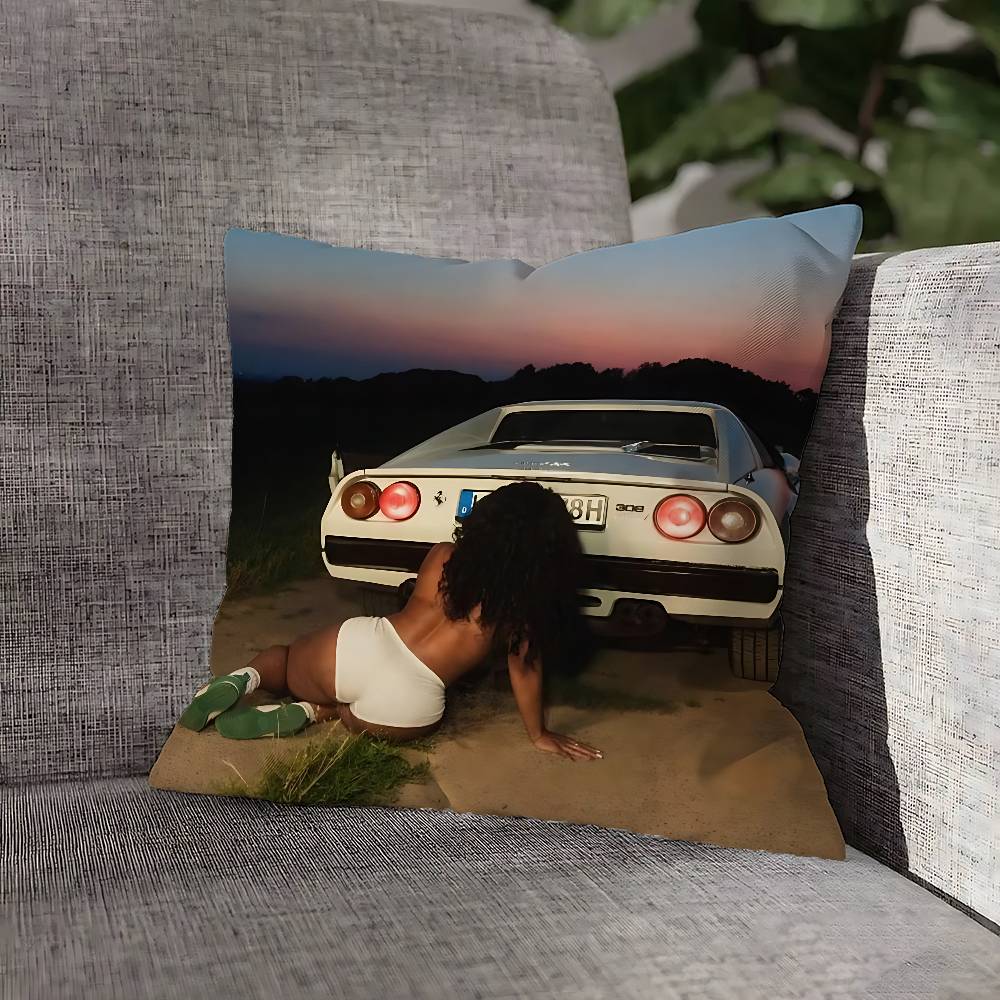 S-SZA SOS Throw Pillow Case For 45x45cm 40x40cm 30x30cm 50x50cm 55x55cm Square Home Pillowcase Case