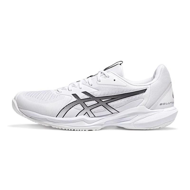 Asics Solution Speed FF 3 Low Top Tennis Shoes Men White Black - 1041A438-101 41.5