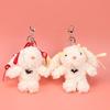Lovely Plush Rabbit Keychain Cartoon Rabbit Bag Charm Bag Ornament for Girl Featuring Soft Fabric and Eye Catching Color