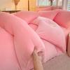 Nouvelle Housse de Couette Couleur Unie Haute Grammage Velours Laitier Article Unique Épaisse Chaude Polaire Grande Taille Literie Lit Double