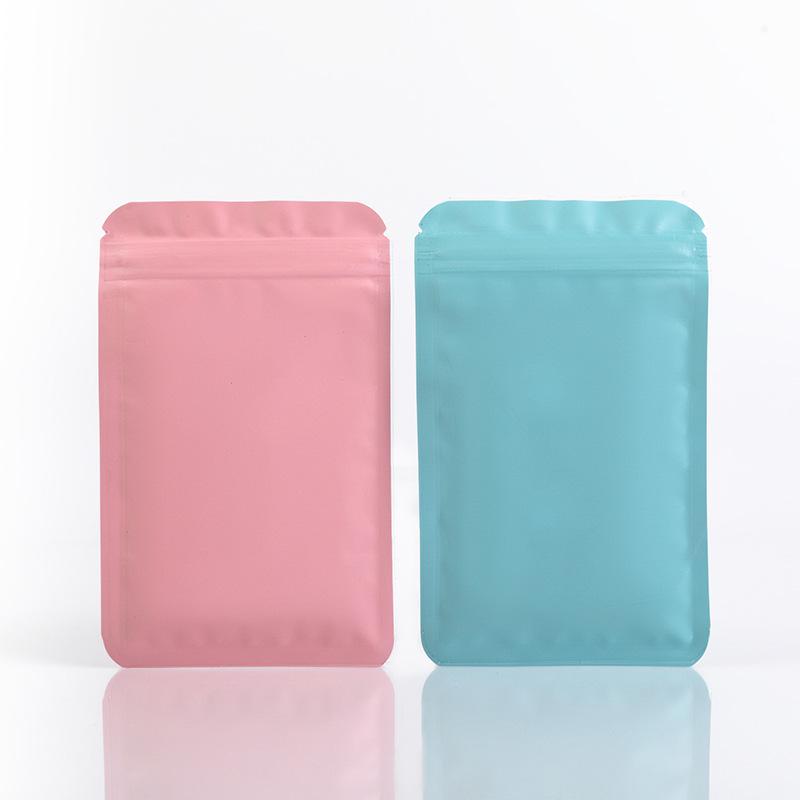 Double-Sided Frosted Aluminum Foil Self-Sealing Opaque Packaging Bag for Colored Ornaments