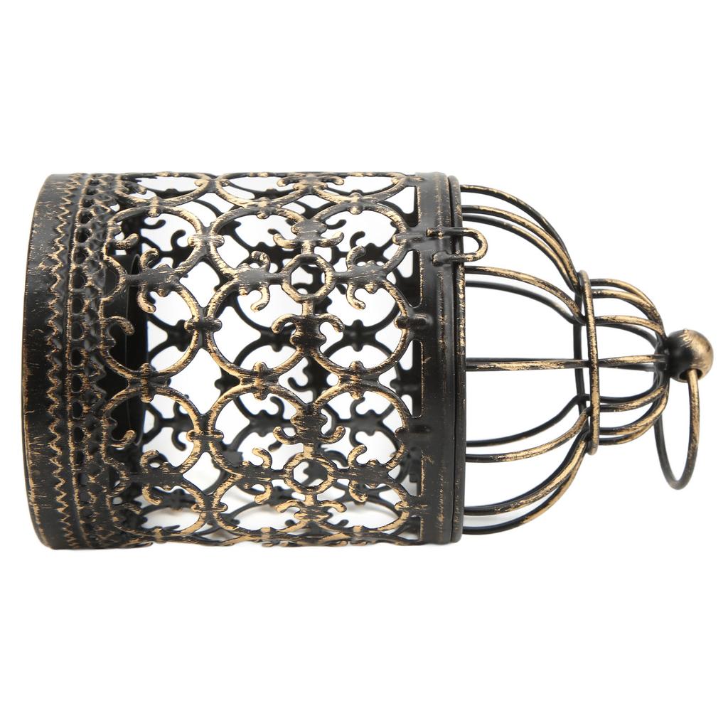 Iron Candle Holder European Retro Iron Rust   Elegant   Vintage Candle Holder for Outdoor Terrace Party