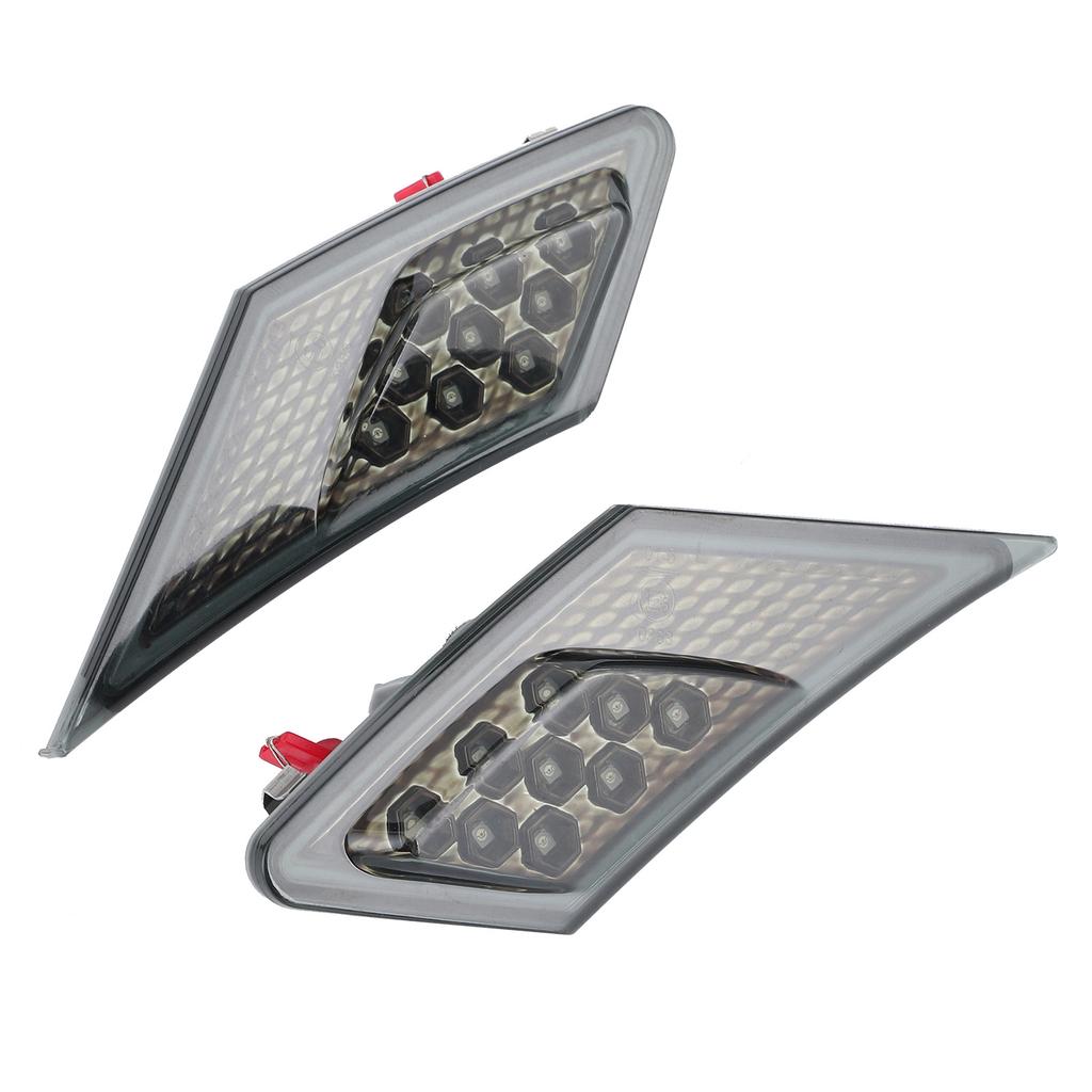 Pair LED Side Marker Turn Signal Leaf Lights Smoked Lens Fit for Scion FRs Subaru BRz GT86 1320