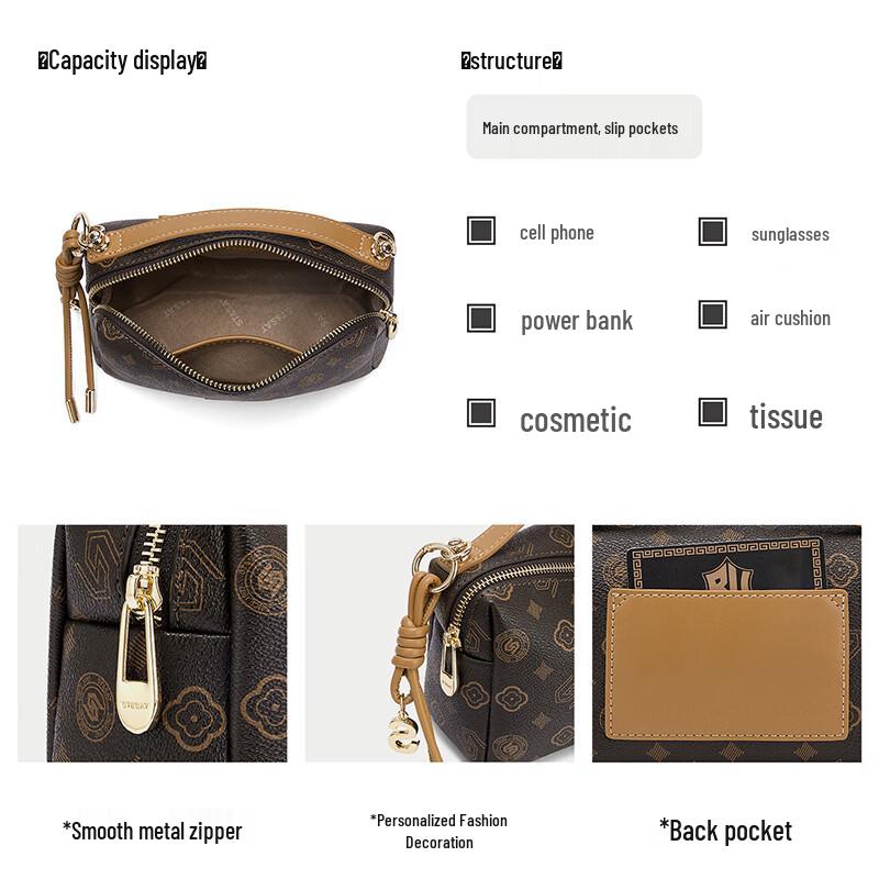 Sobota Damska Torebka na Ramię Crossbody z Monogramem 2026