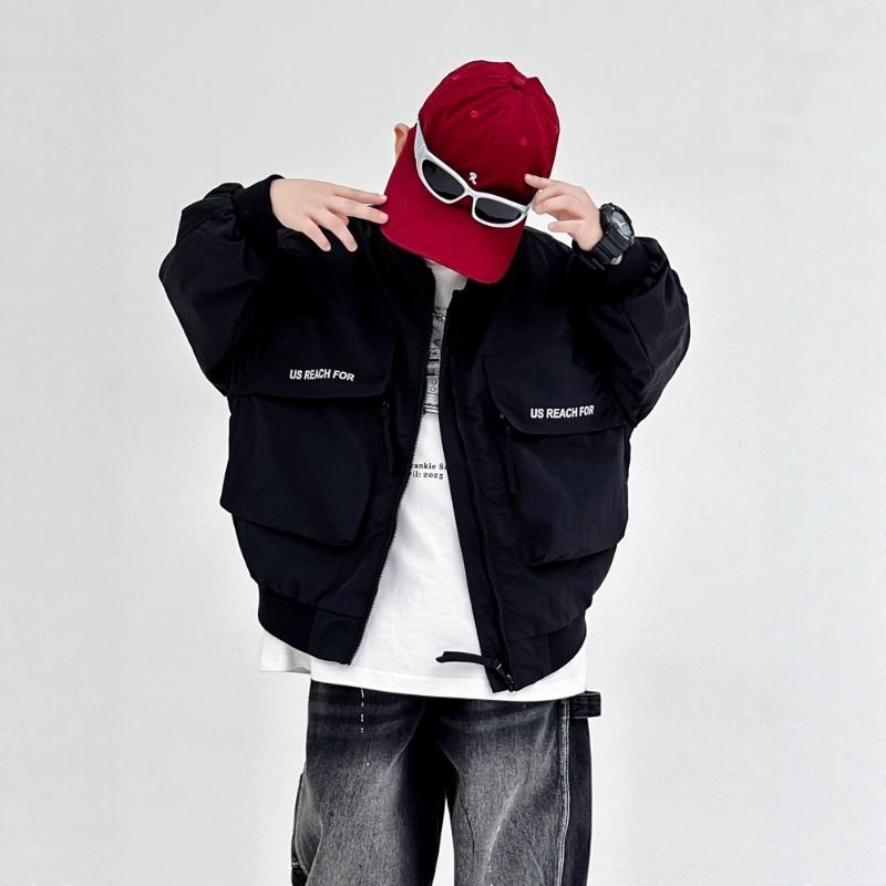 Boys Long Sleeve Baseball Jacket Autumn Casual Outerwear
