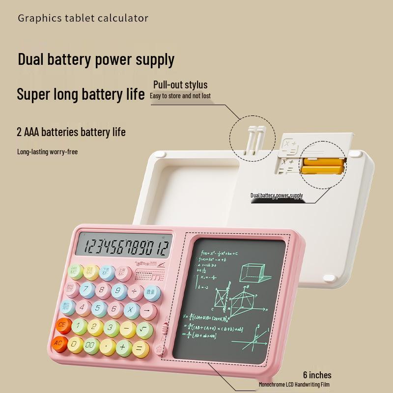 Voice-Activated Handwriting Tablet: Multifunction Desktop Calculator & Memo Pad with Large Screen