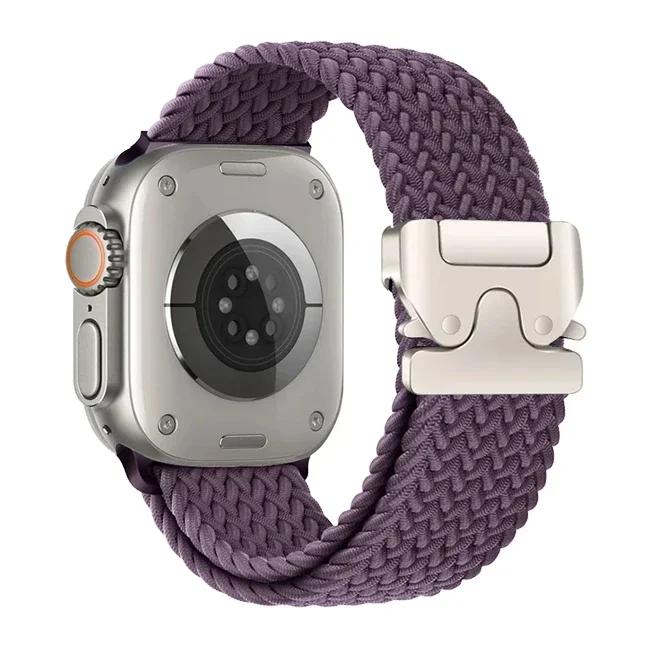 Braided Solo Loop Strap For Apple Watch Ultra 2 band 49mm 44mm 45mm 46mm 40mm 41mm 42mm Bracelet iWatch Series 10 9 SE 8 7 6 5 4
