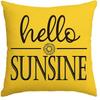 Summer Sunflower Pillow Case Linen Print Sun Flower Home Sofa Pillow Plant Flower Pillow