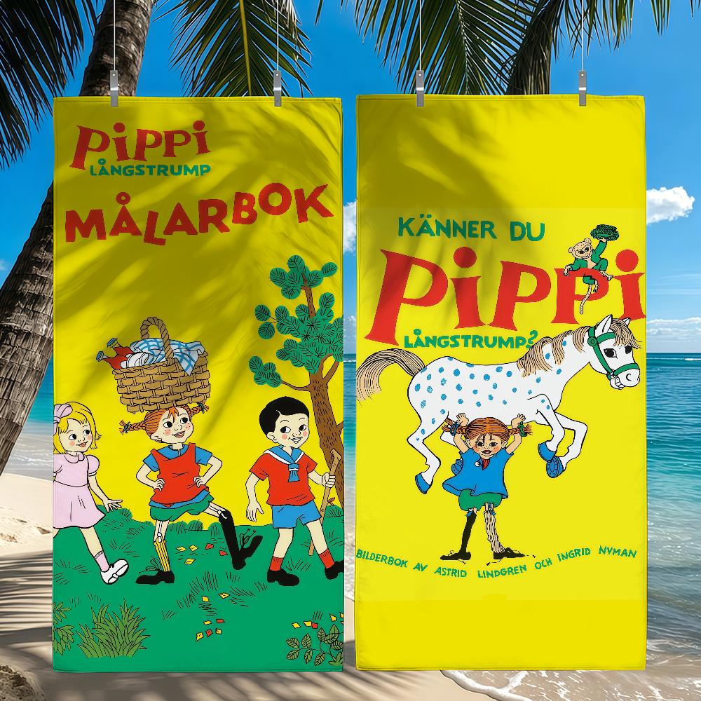 Conosci Pippi Calzelunghe Telo da Spiaggia Doccia Bagno Viaggio Leggero Delicato sulla Pelle per Piscina Campeggio Crociera Estate
