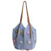 Cotton Beach Vacation Tote Bag With Open Top And Large Capacity For Casual Travel