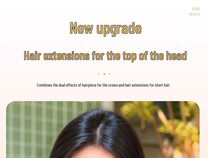 Women's Seamless Hair Volume Enhancer for Natural-Looking, Fluffy Long Straight Hair
