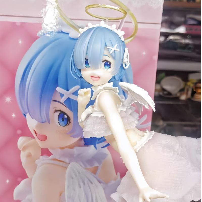 Latest Original Genuine Taito Re: Zero Starting Life In Another World 18cm Rem Beautiful Angel Model Figure Playthings Qwiooe