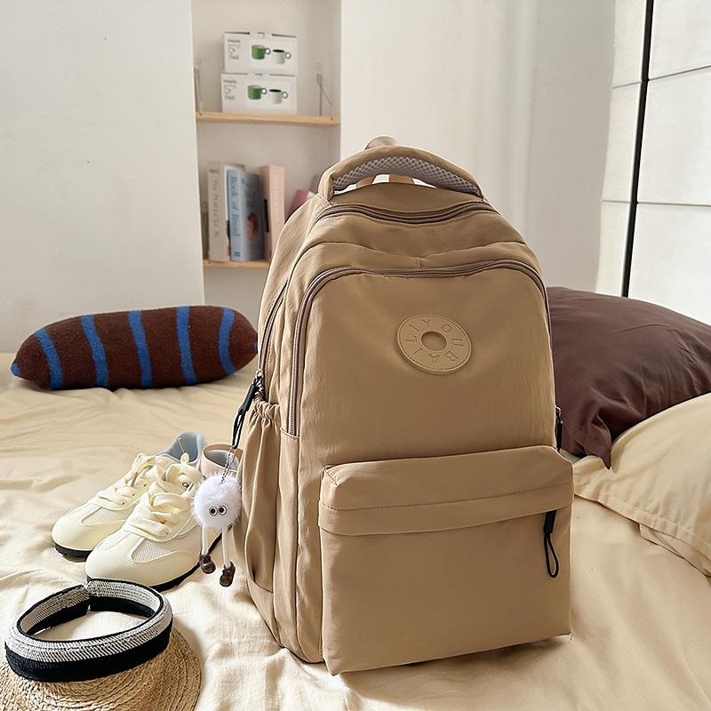 School bag new Harajuku fresh and sweet candy-colored backpack junior high school students lightweight large-capacity backpack