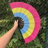 Cooling Folding Dance Fan Gradient Colorful Chinese Kung Fu Fan  Funny Performances