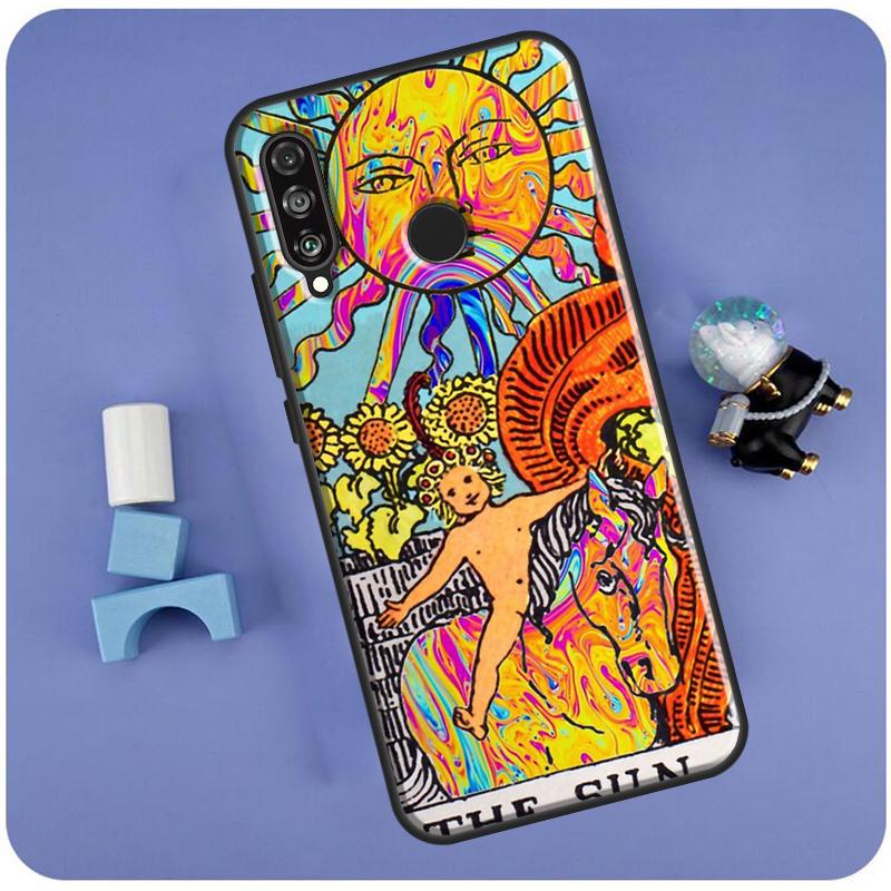 The SUN Tarot card For Huawei Nova Y60 Y61 Y70 Y72 Y73 Y90 Y91 12i 11i 3i 7i 8i 9 10 SE P20 P40 P30 Lite Case