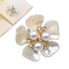 Perlenblumen-Knopfabdeckung Strassbesetzte Clips Abnehmbare Manschettenknöpfe Knopfabdeckung Für Damen Hemden Basteln DIY