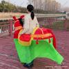 Folk Opera Trotting Donkey Costume Set with Yangge Props