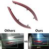 For Volkswagen VW Sharan 2010~2016 7N0945105B 7N0945106B Car Rear Bumper Reflector Taillight Brake Fog Warning Lamp Red Lens