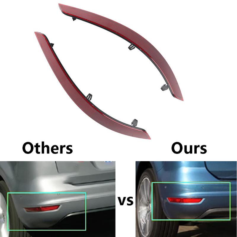 For Volkswagen VW Sharan 2010~2016 7N0945105B 7N0945106B Car Rear Bumper Reflector Taillight Brake Fog Warning Lamp Red Lens