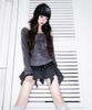 Chelikwili Eyelet Unbal Ruffle Sk - Black