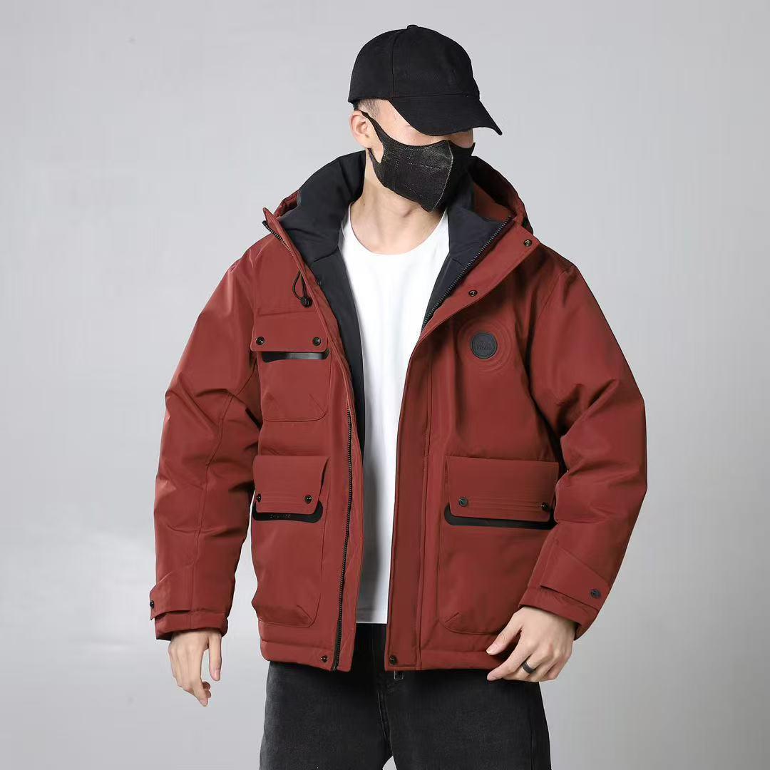

Men s Retro Cotton-Padded Workwear Windbreaker Jacket for Autumn and Winter L (120-140 jin)