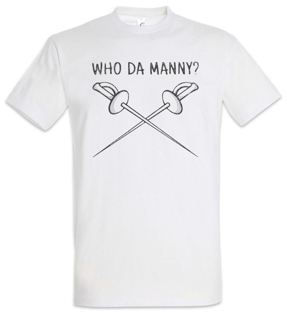 Who Da Manny? Mens T-Shirt Modern Fun Family Philip Humphrey Shirt “Phil” S