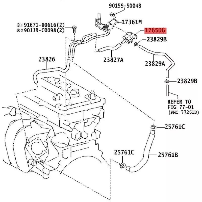 VAPOR CANISTER PURGE SOLENOID VALVE 90910-12276 FOR TOYOTA COROLLA 2009-13 CE LE S STD 4 Cyl