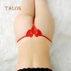 Talos Sexy Lady Love Heart Tanga Strappy G-String Krajka Duté kalhotky prozírají spodní prádlo