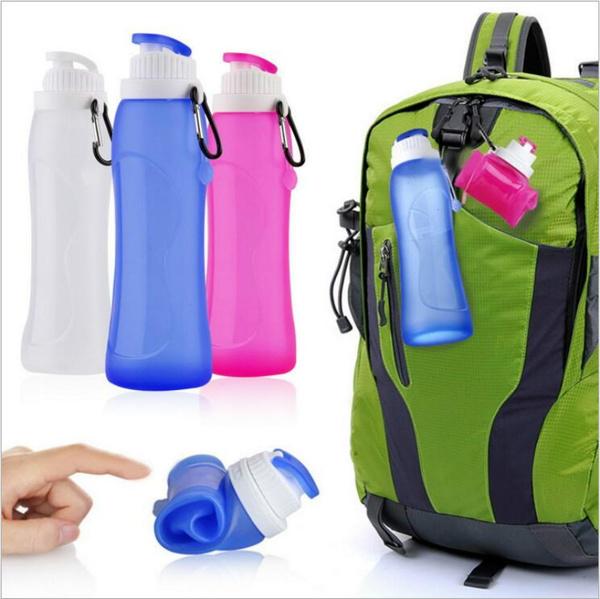 Buy New 500ML Creative Collapsible Foldable Silicone Drink Sports Water ...