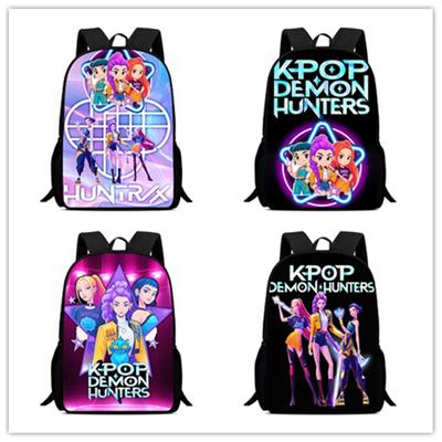 Mochila Child School Backpack,Cartoon Kpop-Dem-Onhun-Ters School Bags For Girls,Durable &Light Weight Bags For Kindergarteen