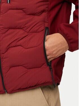 Mid-season Jacket Tom Tailor Hybrid Jacket with Stand-up Collar (1041308) Burgundy Dark Red