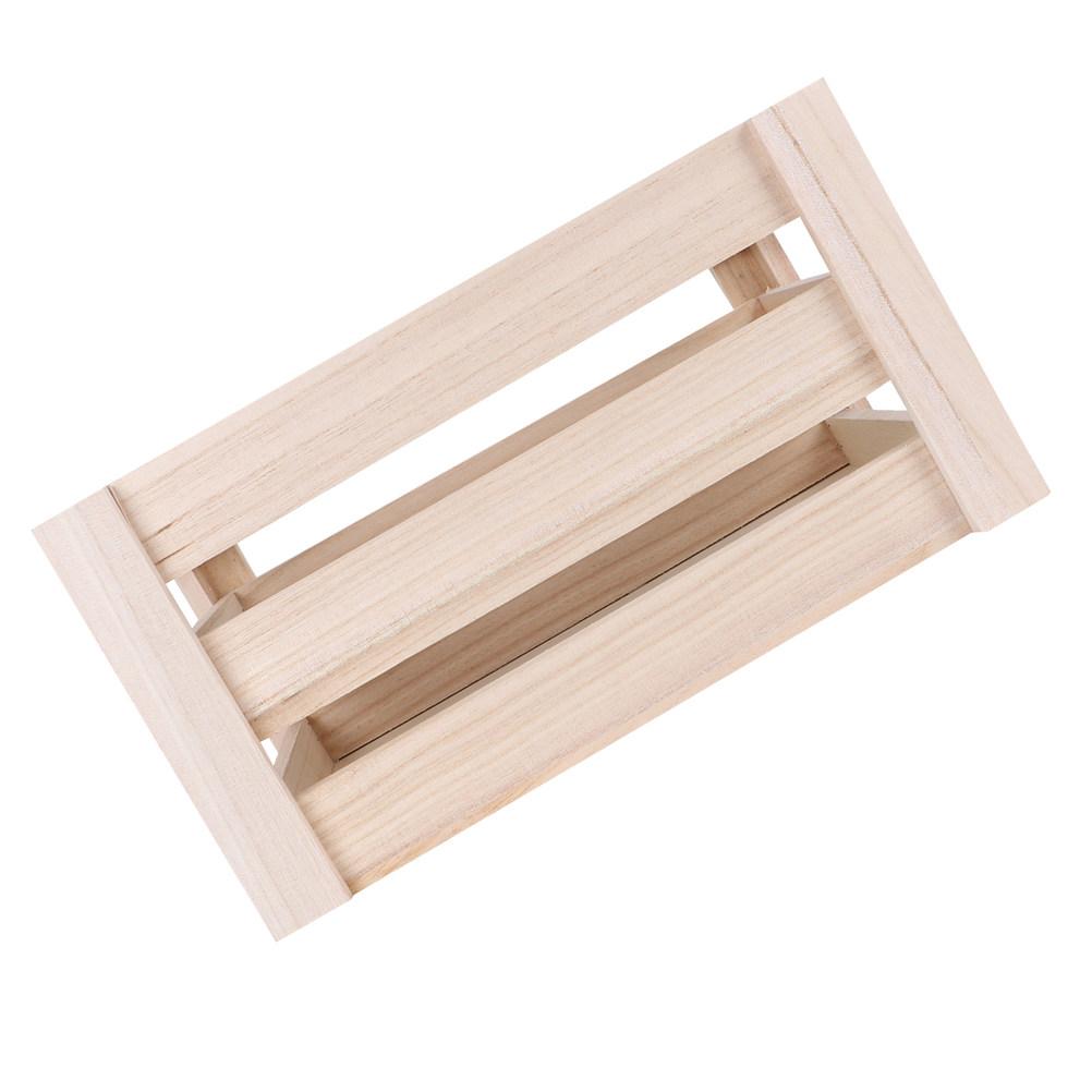 Vintage Wooden Multifunction Storage Box Elegant Hollow Design Organizer for Home Office School Storage Box Wooden Basket