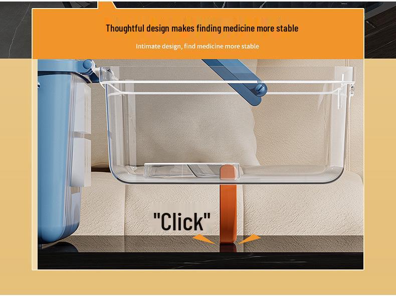 Tragbare mehrschichtige Medikamentenbox - Großes Fassungsvermögen Erste-Hilfe-Aufbewahrung für den Heimgebrauch