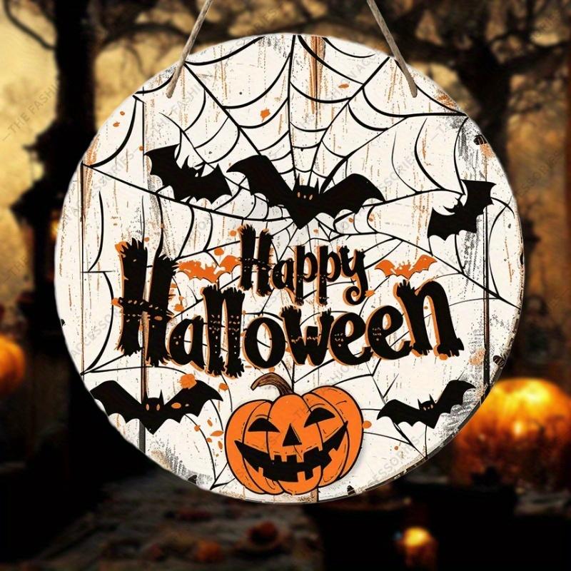 Decorazione di Halloween, cartelli decorativi sospesi piatti 2D, decorazione per pareti interne o porte, regali di Halloween per amici e familiari