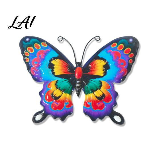 Colorful Iron Wall Sculptures Metal Butterfly Decorations Art Sculpture Hanging Decor Decor Indoor Outdoor for Living Room Bedroom Garden