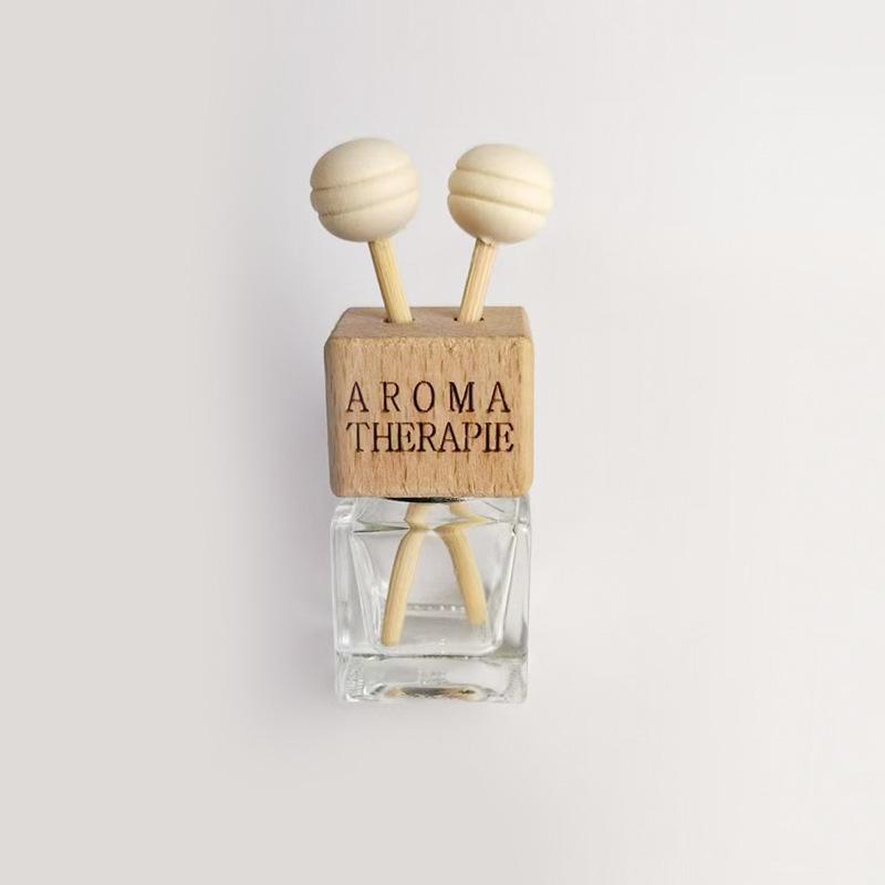 Car Aromatherapy Glass Bottle: Creative Air Vent Clip Perfume Holder