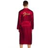 Bronzing Characters Groom Groom Wedding Morning Robe Spring and Autumn Long Men's Large Size Cardigan Home Nightgown