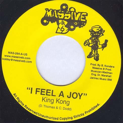 

7-дюймовая пластинка KING KONG / ANTHONY CRUZ - I Feel A Joy / People Bawlin MAS264 Massive B 2005 США Регги, Ска и Даб Б/У