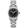 Khaki Field Quartz 50M Water Resistant Fashion Style Watch 33Mm Black Dial Stainless Steel Case Stainless Steel Bracelet H69301131