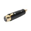 LZ1171G RCA Male to XLR Female Adapter Gold Plated Audio Connector for Mixer Microphone