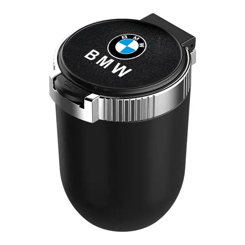 Car Ashtray Creative Storage With Lid LED Light Suede Ashtray Accessory For BMW X1 X2 X3 X5 X4 X6 X7 G32 G11 G12 F40 F30 F20 F34 X111