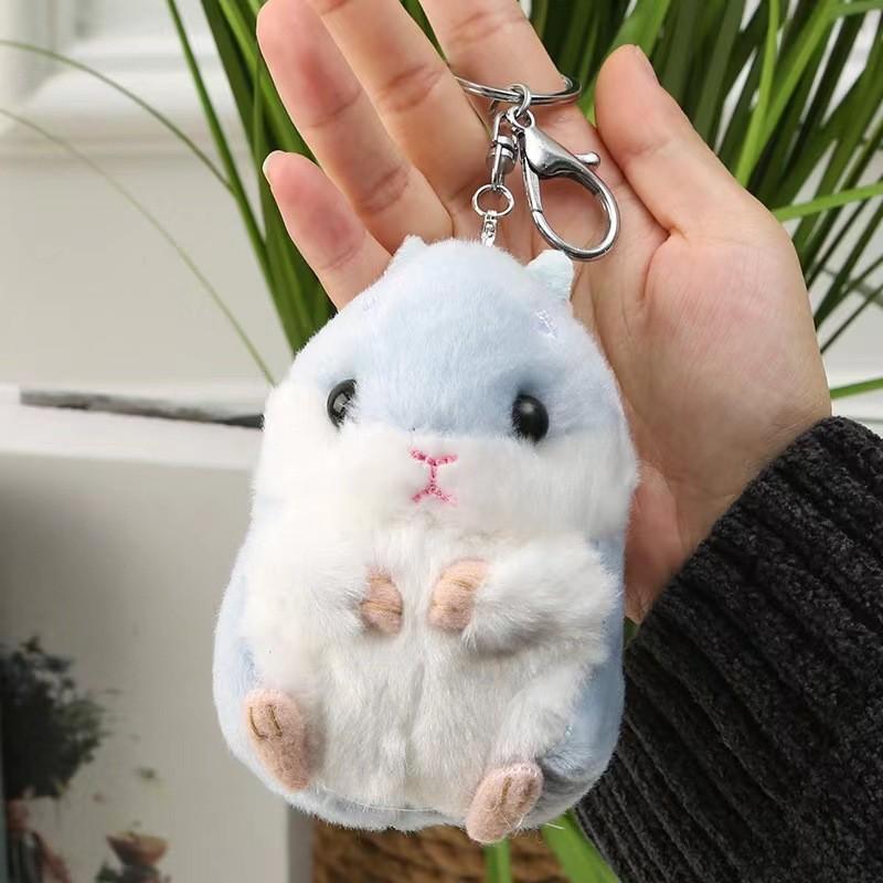 Adorable Creative Hamster Plush Keychain Toy For Cute Animal Lovers 11cm
