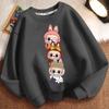 Children's Fashion Sweatshirts, Loose Long-sleeved Sweatshirts for Boys and Girls in Spring and Autumn