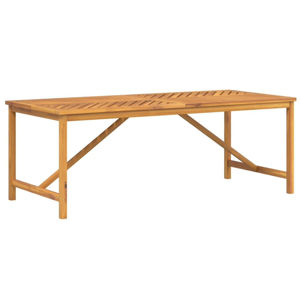 Garden Dining Table 200 x 90 x 74 cm Solid Acacia Wood